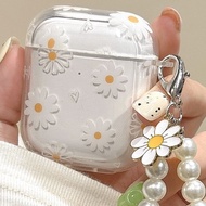 Daisy Transparent Soft AirPods Case for AirPods 1, AirPods 2, AirPods 3, AirPods 4, AirPods Pro, Air