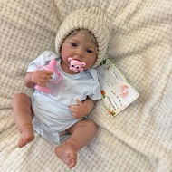 18 นิ้ว Rooted Hair Reborn เด็กทารก & สาวตุ๊กตาล้างทําความสะอาดได้ไวนิล Rooted ผม Handmade เหมือนจริ