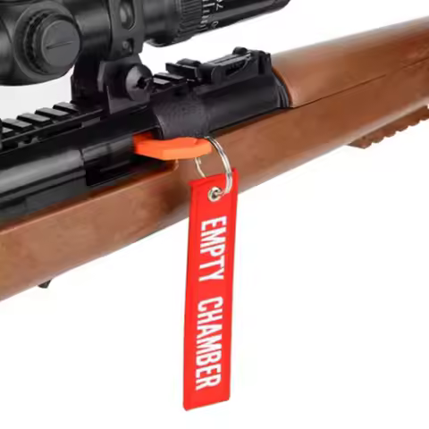 2PCS/Set Tactical REMOVE BEFORE FLIGHT Keychains Chamber Safety Flag Includes Built-in Flathead Tool