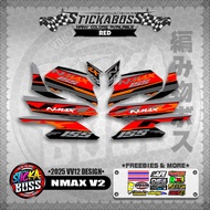 NMAX V2 MALAYSIAN STICKER DECALS ( 2025 VV12 DESIGN )【WITH FREEBIES】