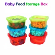 💝200ml Baby Food Boxes Container Food Storage Baby Snacks Storage Boxes Mini Portable Sealed Box