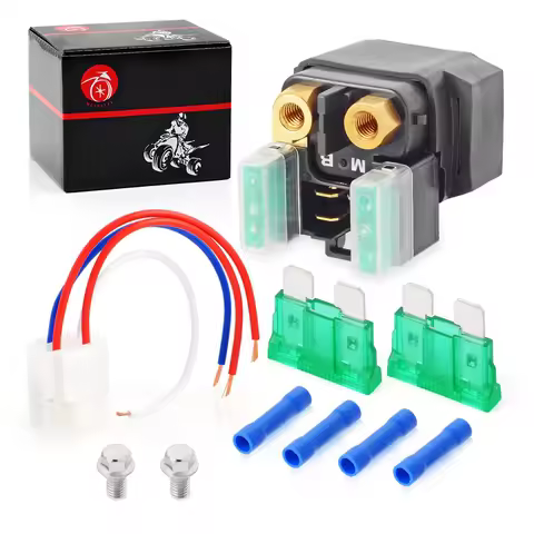 Starter Solenoid Relay M-B & Plug For Yamaha YFZ450 600R YFZ-R1 R6 FZS1000 FZ8 XV1700 FJR1300 V-Star