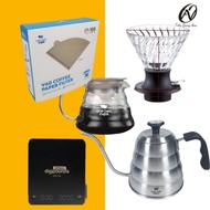 Package v60 coffee manual brew 2-4 server Barista tools set v60