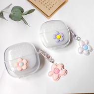 for Baseus M3S M2S Pro Case MC1 M2 AirGo 1Ring AS01 E19 E20 Cute flower Soft TPU Transparent Protect