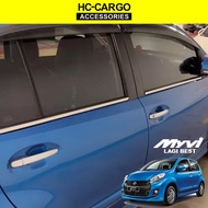 Myvi ICON Lagi Best 2011 3D door lining chrome / door belt moulding / Lining chrome tingkap / sporty