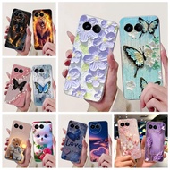 For Realme 11X Case Realme 11 5G RMX3780 Luxury Butterfly Painted Cover Soft Silicone Phone Case For