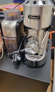 Delonghi 咖啡機 ec680m ＆KRUPS 磨咖啡豆機 新淨