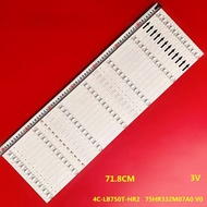 for backlight 12pcs/set led Xiaomi L75M6-ES light strip 75D8000 75HR332M07A0 V0 4C-LB750T-HR2 LCD Ml