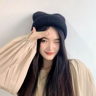 Perked-Up Knit Beanie Black Fashion Beanie Winter Beanie Wool Beanie Hat