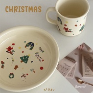 [siggi] Christmas Plate Glass/Christmas Plate/Christmas Glass/Christmas Gift/Christmas Gift