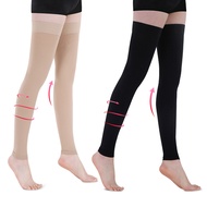 【จัดส่งฟรี】Neizmell 1คู่ระดับ2 22-32mmHgถุงเท้ากันกระแทกต้นขาเหนือเข่าถุงน่องกระชับสัดส่วนสำหรับเส้นเลือดขอด