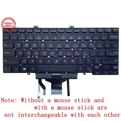 NEW US laptop keyboard For DELL LATITUDE 3400 5400 5401 7400 7410 5410 5402 P98G Backlit English Bla