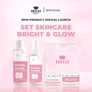 MYO SET SKINCARE BRIGHT & GLOW | Day Cream | Night Cream | Toner | Facial Wash MYOBEAUTY