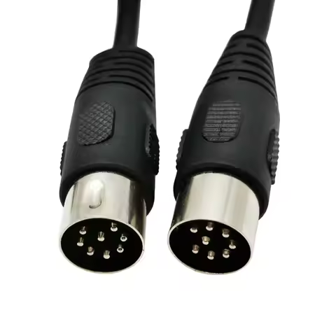 8 Pin Din Male to Male Speaker Audio adapter for Surveillance automotive computers television precis