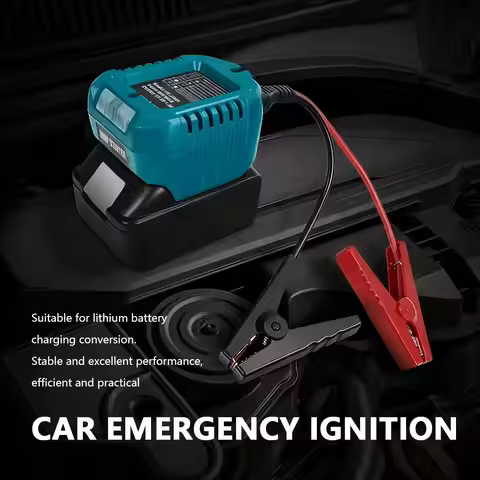 For Makit A/MWQ /Dewal T/BS18V 20V Lithium-Ion Battery Adapter Indicator Car Jump Power LED With Lig