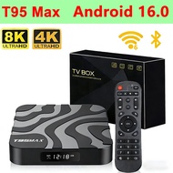 Android TV Box T95Max Android 16 Allwinner H618 4GB+64GB 2.4&5G Dual Wifi BT5.4 Media Player 4K 8K V