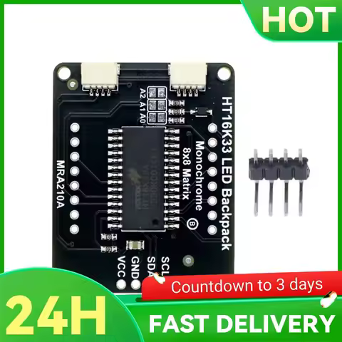 8x8 LED Dot Matrix Display Module I2C Interface LED Display Control Module HT16K33 Driver LED Matrix