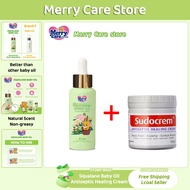 Merry Care Baby Care Squalane Baby Calming Oil&Baby Care Natural Cream Set