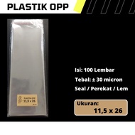 OPP Plastic Size 11.5 cm x 26 cm 11.5x26 cm/ 11.5 x 26 cm/