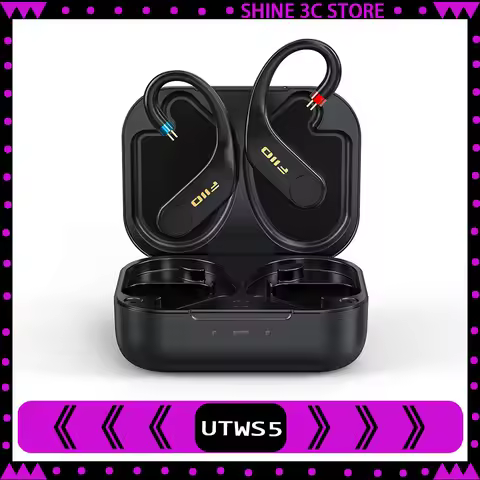 FiiO UTWS5 True Wireless Bluetooth Earphones Hook & Headphone Amp For IEMs Hi-Res 96kHz/24bit LDAC -