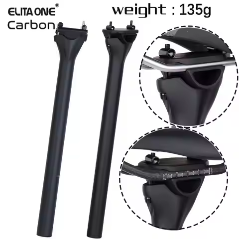 ELITA ONE MTB Carbon Fiber Seat Post 27.2/30.9/31.6mm Mountain/Road Bike Seatpost UD Matte Bicycle P