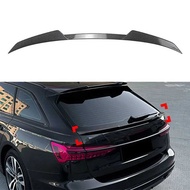 Middle Rear Tail Spoiler Fixed Wing Glossy Black Modificationr Bodykit For Audi A6 C8 Avant Allroa