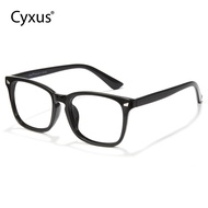 Cermin Mata Hitam Segi Empat Klasik, Cyxus, Anti-Cahaya Biru, Perlindungan UV, Sesuai untuk Lelaki d