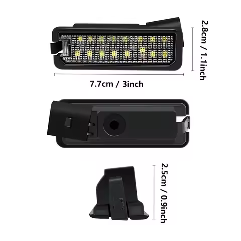 Car Accessories 1/2pcs For VW Golf MK7 Passat B7/B8 Polo LED Rear License Number Plate Light CANBus 