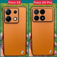 🔥 เคส Poco X6 Pro / Poco M6 Pro / Poco X6 🔥เคสหนังหรู Luxury Leather Case กันกระแทก ส่งจากไทย🇹🇭