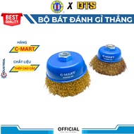 Rust removal bowl 3"/75mm C-MART E0008-3 | Thick, durable wire bristles, rust-resistant metal and hi