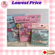 Direct from Japan Sanrio charactors cinamoroll Little twin stars My melody Die cut Fancy zip bag