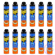 Combo 12 Bình xịt muỗi Raid chai 600ml hương Cam Chanh - xịt côn trùng
