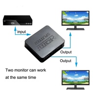 4K HDMI Splitter 1080p Audio Video Converter 1x2 Splitter 1 in 2 Out for DVD PS3 PS4 Xbox Camera Lap