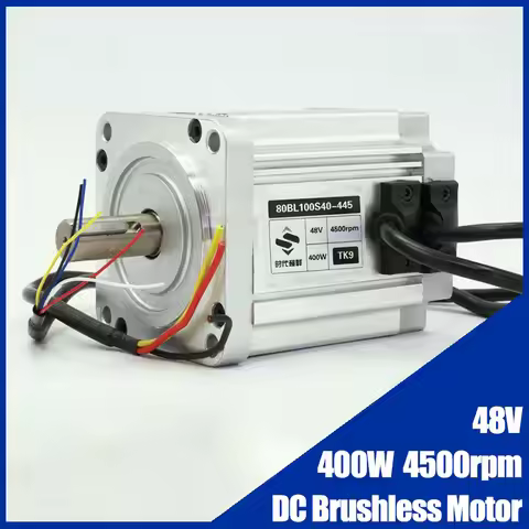High Speed BLDC 80mm DC Brushless 48V Motor 400W Brushless Motor 4500 rpm Brushless Motor