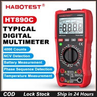 HABOTEST📢HT890C Digital Multimeter 1000V AC/DC 4000 Counts NCV High Precise Multimeter Auto Range Tu