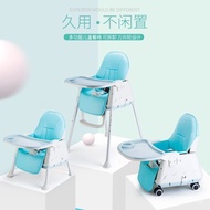 Large Baby Dining Chair Children's Dining Chair Multifunctional Foldable Portable Baby Chair Dining Table and Chair