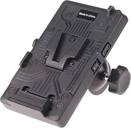 Fotga V-Mount Battery Power Plate Adapter with D-Tap Output & Clamp for Sony Canon Nikon Panasonic D