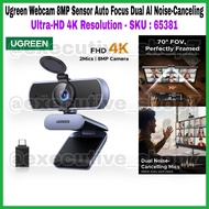 Ugreen Webcam 8MP Auto Sensor Dual AI Noise-Cancellingfocus - Ultra-HD 4K Resolution - SKU: 65381