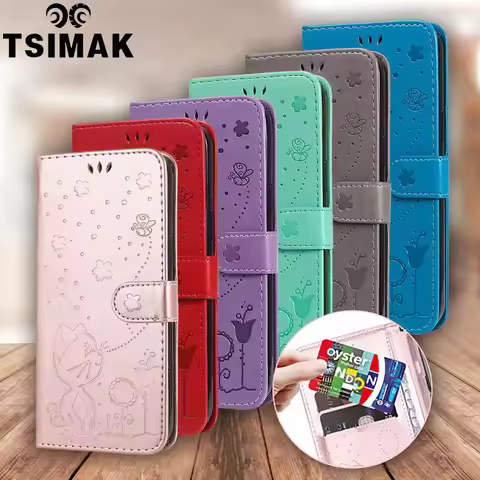 Flip Wallet Leather Case For OPPO A5 A7 A12 A15 A16 A17 A18 A38 A58 A78 A79 A98 A36 A76 A94 A95 A96