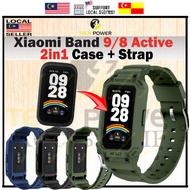 Xiaomi Smart Band 9/8 Active Strap + Case, MI Band 8 Active Full Protect 2in1 Case + Strap, Tali Jam