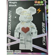 Lego Bearbrick Micro Particle Assembling Building Blocks / 乐高暴力熊微颗粒拼插积木