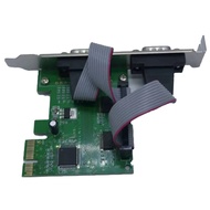 Pcie To Two Serial Ports RS232 Interface Industrial Control Computer Expansion Card Computer Adapter
