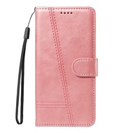 Line Leather Case for Xiaomi Redmi K70e K60 K50 K50i K40 K40s Turbo 3 Note 9 9s 8 8T Pro Max Gaming