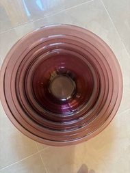 康寧 CORNING PYREX NY USA暗紫色厚玻璃碗4隻