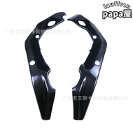 適用  s1000rr 17-18年改裝碳纖維車身骨架防燙蓋車架幹碳