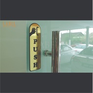 PUSH PULL Door Signage/OPEN CLOSE Door Sign/TOLAK TARIK Sign/BUKA TUTUP Sign/Signage Pintu