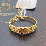 Xing Leong 916 Gold Fashion Love Ring / Cincin Fashion Love Emas 916