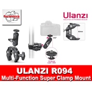 ULANZI R094 SUPER MULTI CLAMP BRACKET MOTOBIKE MOTORCYCLE MOUNT HOLDER GRIP HEAVY PERFORMANCE FOR GOPRO INSTA360