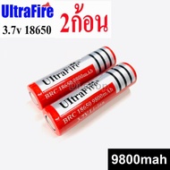 Ultrafire ถ่านชาร์ต รุ่น UltraFire 18650 ถ่าน 3.7V 9900 mAh (สีแดง) 2ก้อน