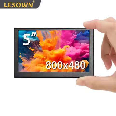 LESOWN 5 inch mini Monitor HD 800x480 IPS HDMI Secondary Screen Tiny Portable Lightweight Display fo